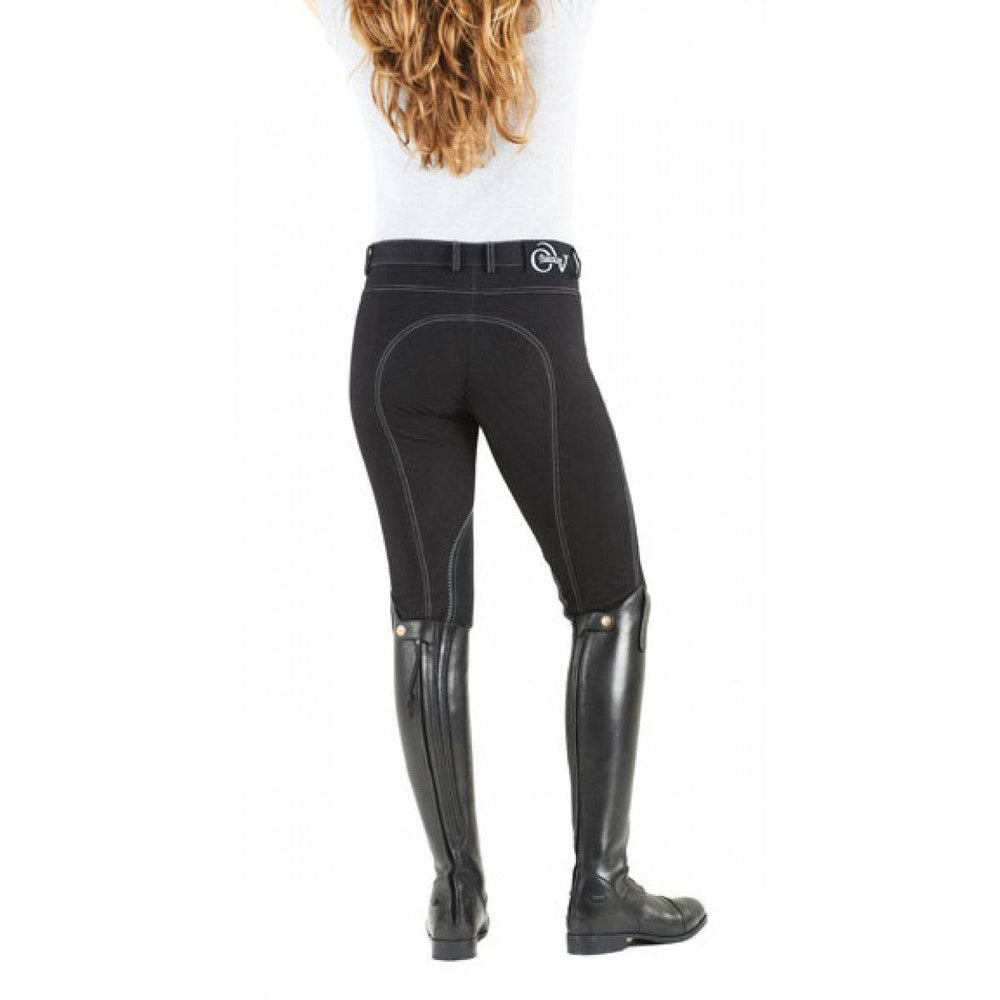 Ovation® SoftFLEX Front Zip Classic Knee Patch Breeches - Ladies' - Equine Exchange Tack Shop