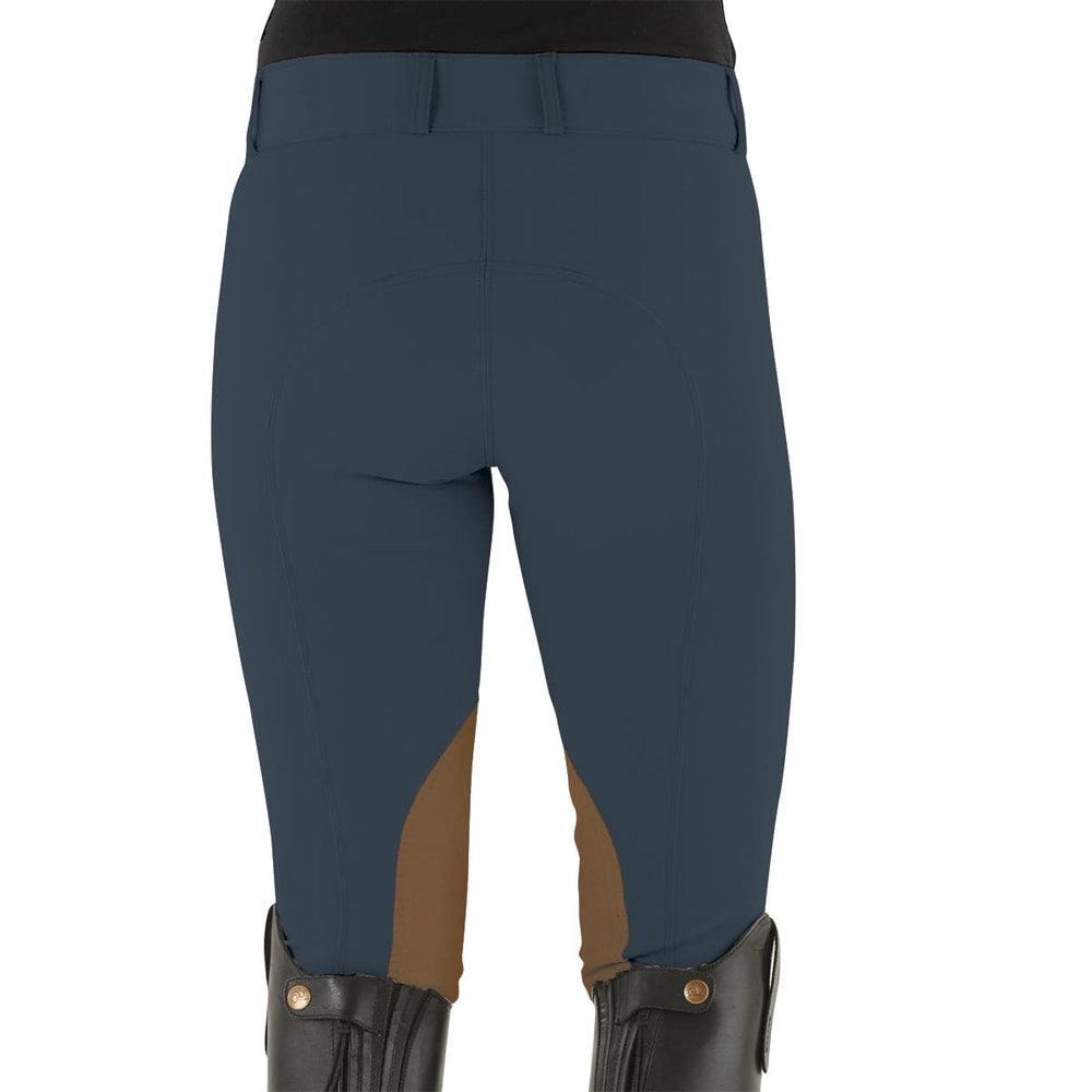 Ovation® Celebrity Slim Secret EuroWeave™ DX Euro Seat Front Zip Knee Patch Breeches - Equine Exchange Tack Shop