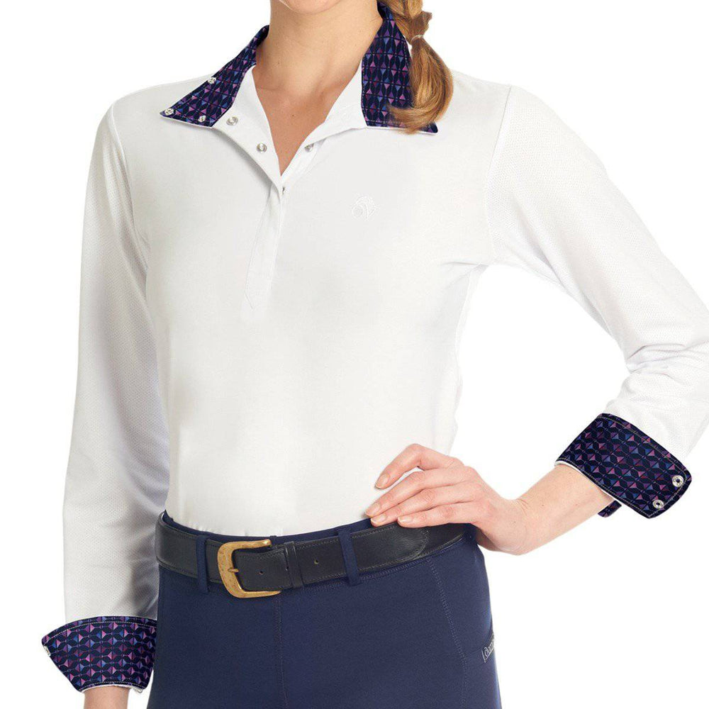 Ovation Jorden Qtr Snap Ladies Tech Show Shirt - Equine Exchange Tack Shop