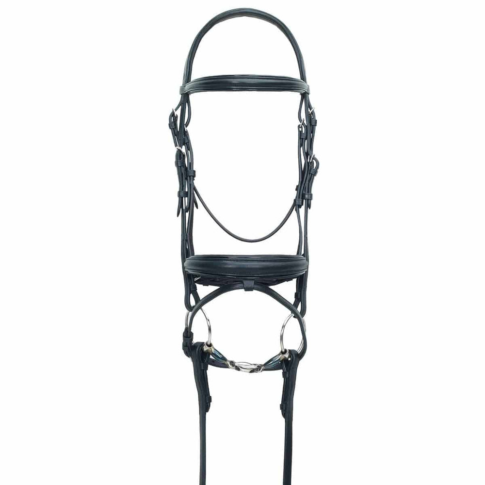 Ovation ATS Crank Caveson Dressage Bridle with Flash - Equine Exchange Tack Shop