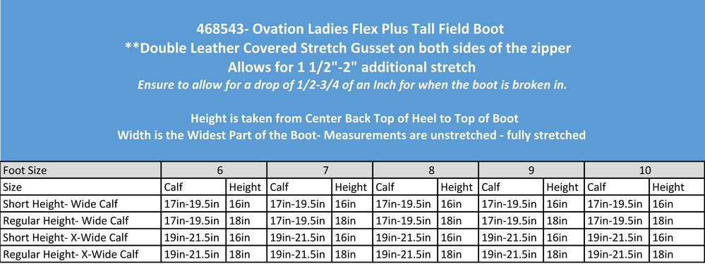 Ovation Flex Plus Field Boot - Equine Exchange Tack Shop