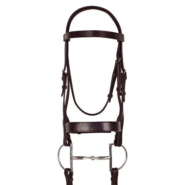 Ovation Classic Wide Hunt Bridle With Laced Reins
