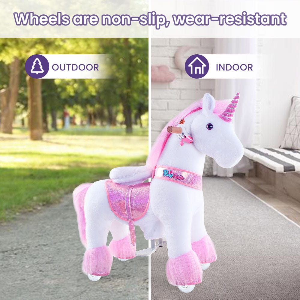 Pink Unicorn Ride-On Toy - Age 4–7