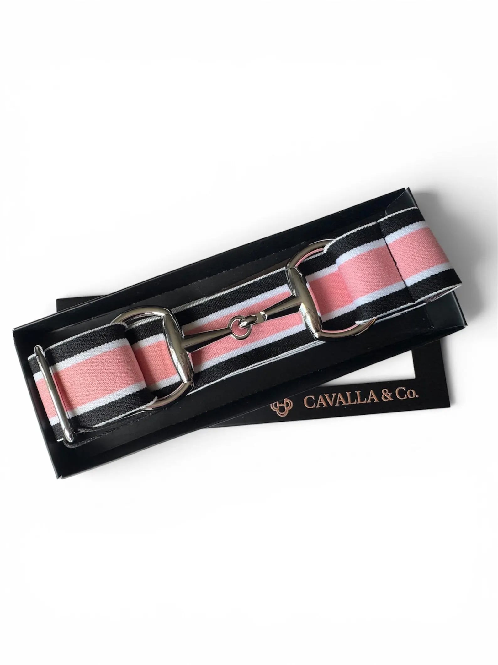 Cavalla Stretch Belt w/Snaffle Bit Buckle