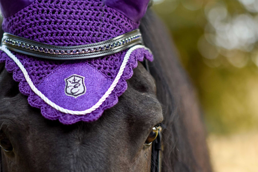 Purple Amethyst Fly Hat - Equine Exchange Tack Shop