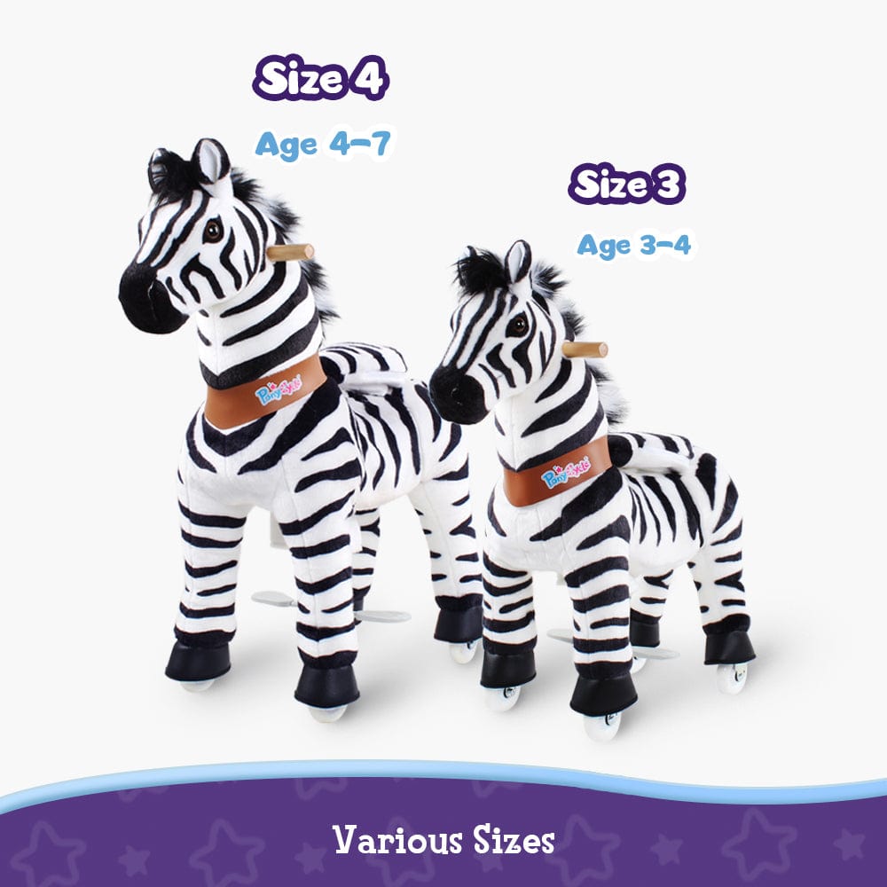 Zebra Ride-On Toy - Age 3–4
