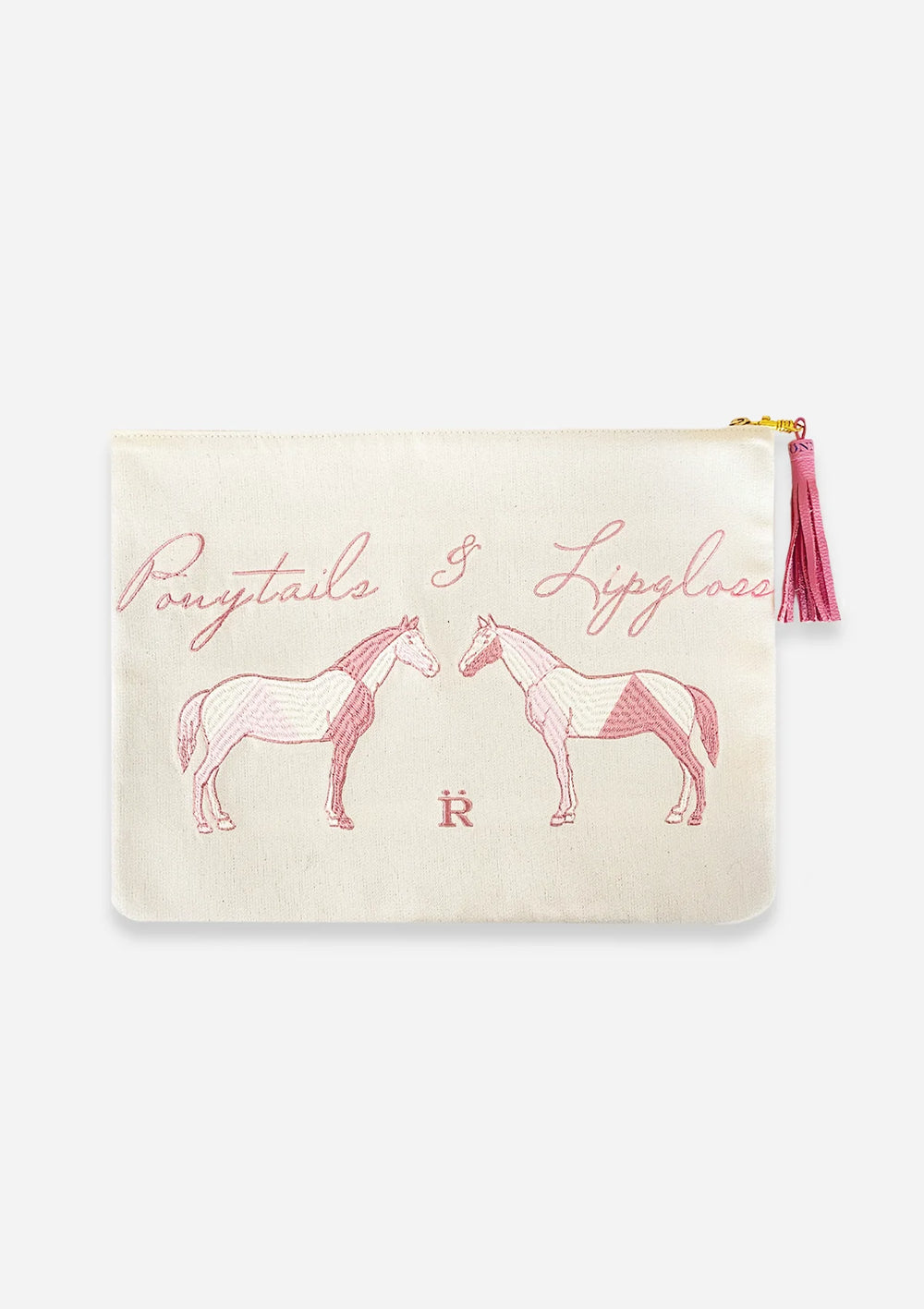 Ponytails Embroidered Pouch