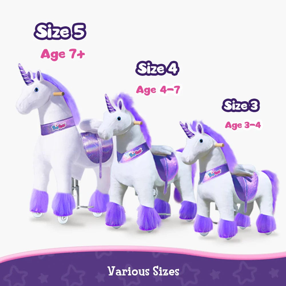 Model U® Unicorn Ride-On Toy Age 4–7 – Purple  