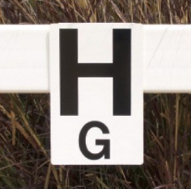Burlingham Dressage Rail Letters - Set of 12 - Equine Exchange Tack Shop