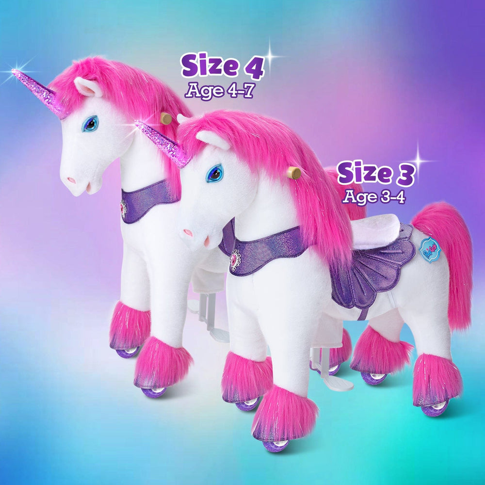 Model Y® Unicorn Ride-On Toy Age 3–4 – Pink/Purple  