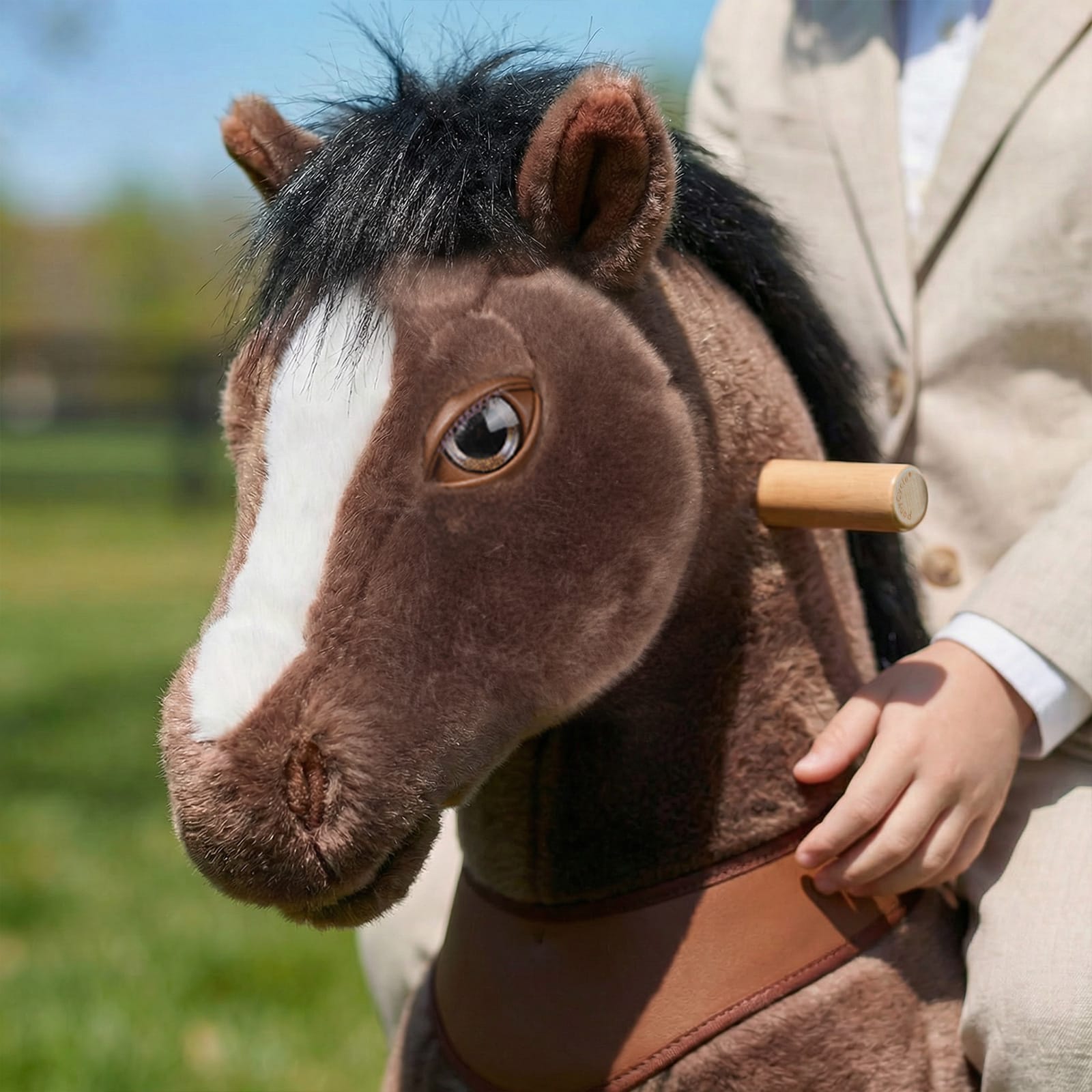 Chocolate Horse Ride-On Toy -  Age 3–4