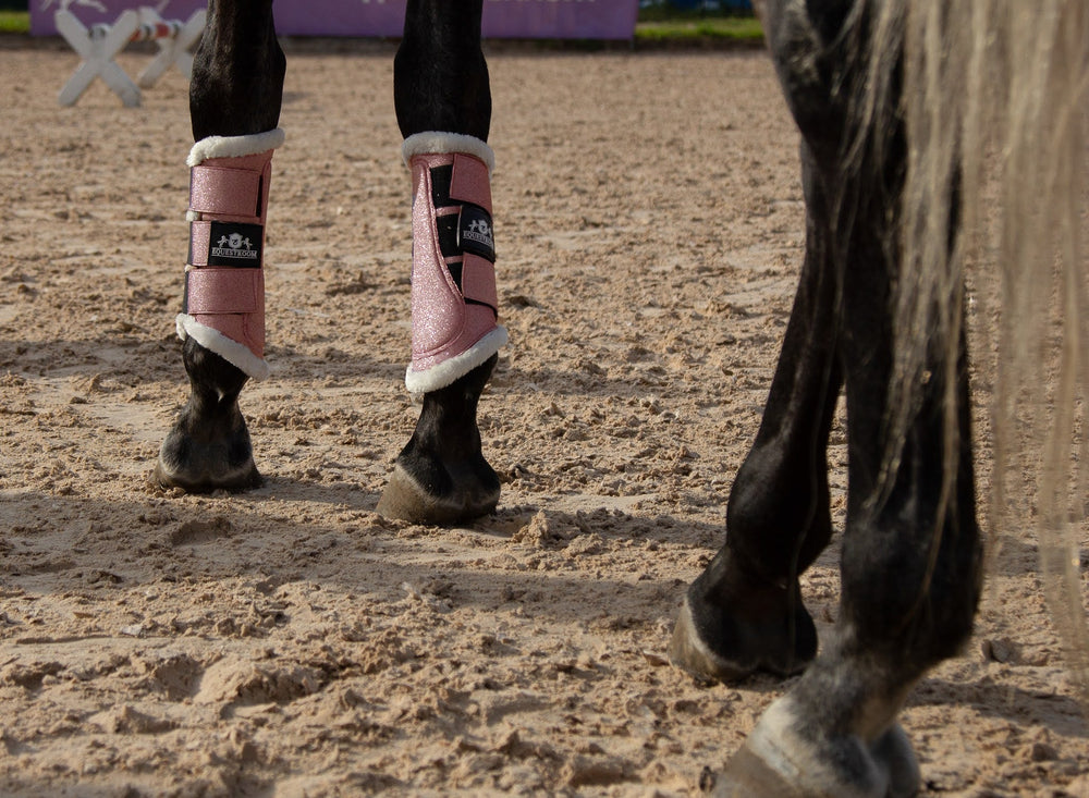 Rose Quartz Brushing Boots - Equine Exchange Tack Shop