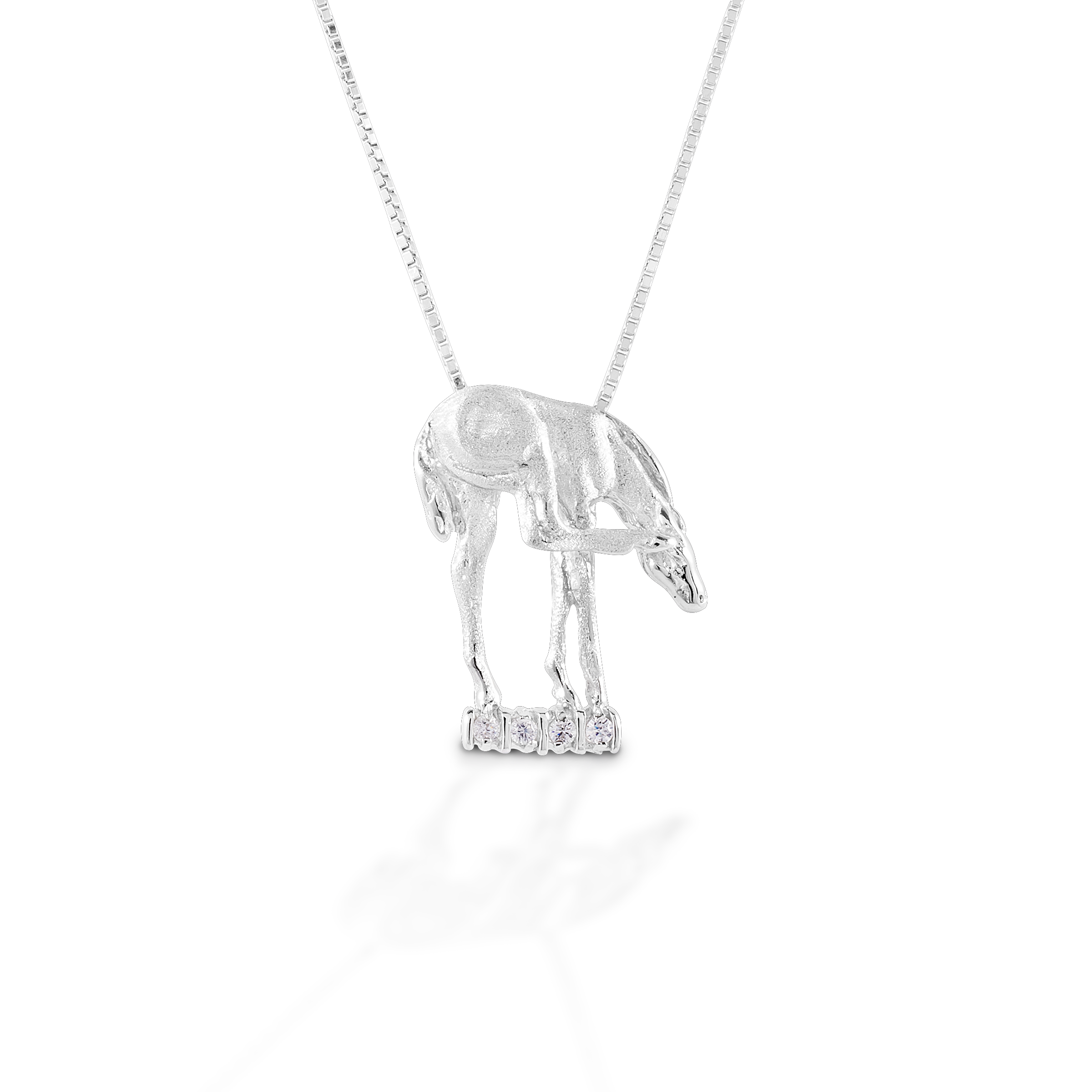 Kelly Herd Scratching Foal Pendant - Sterling Silver - Equine Exchange Tack Shop