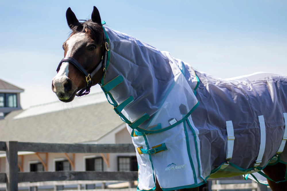 Highlander Fine Mesh Fly Sheet w/Neck - Equine Exchange Tack Shop
