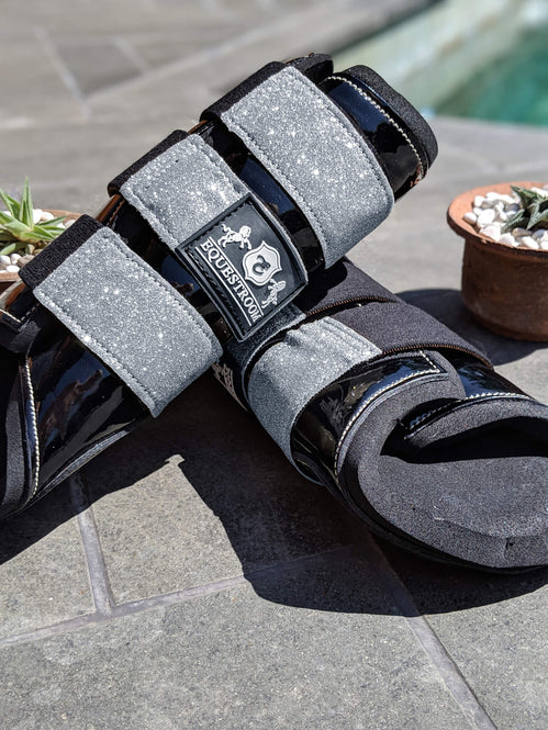 Royal Silver Brushing Boots - Equine Exchange Tack Shop