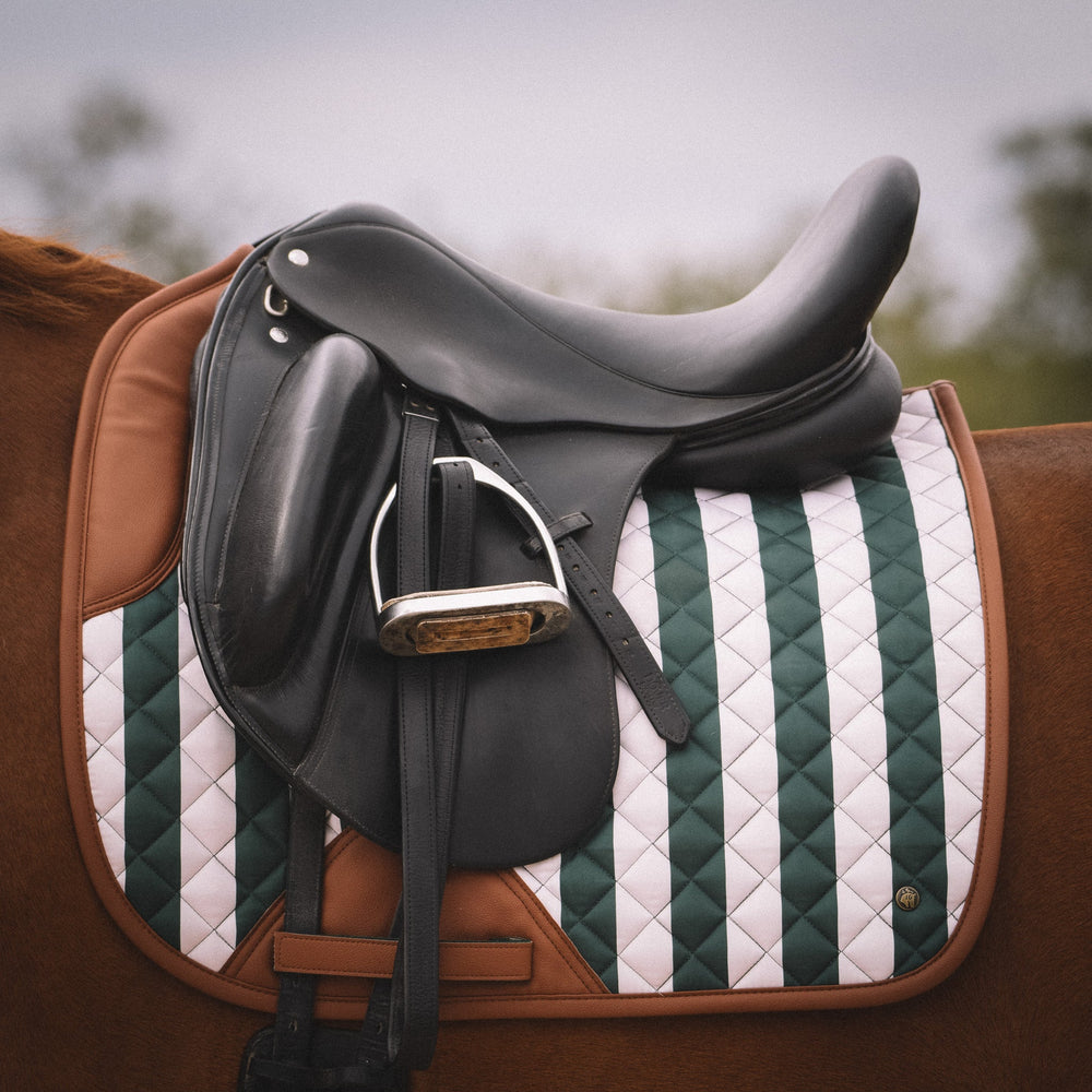 Carmel Stripe Dressage Pad - Equine Exchange Tack Shop