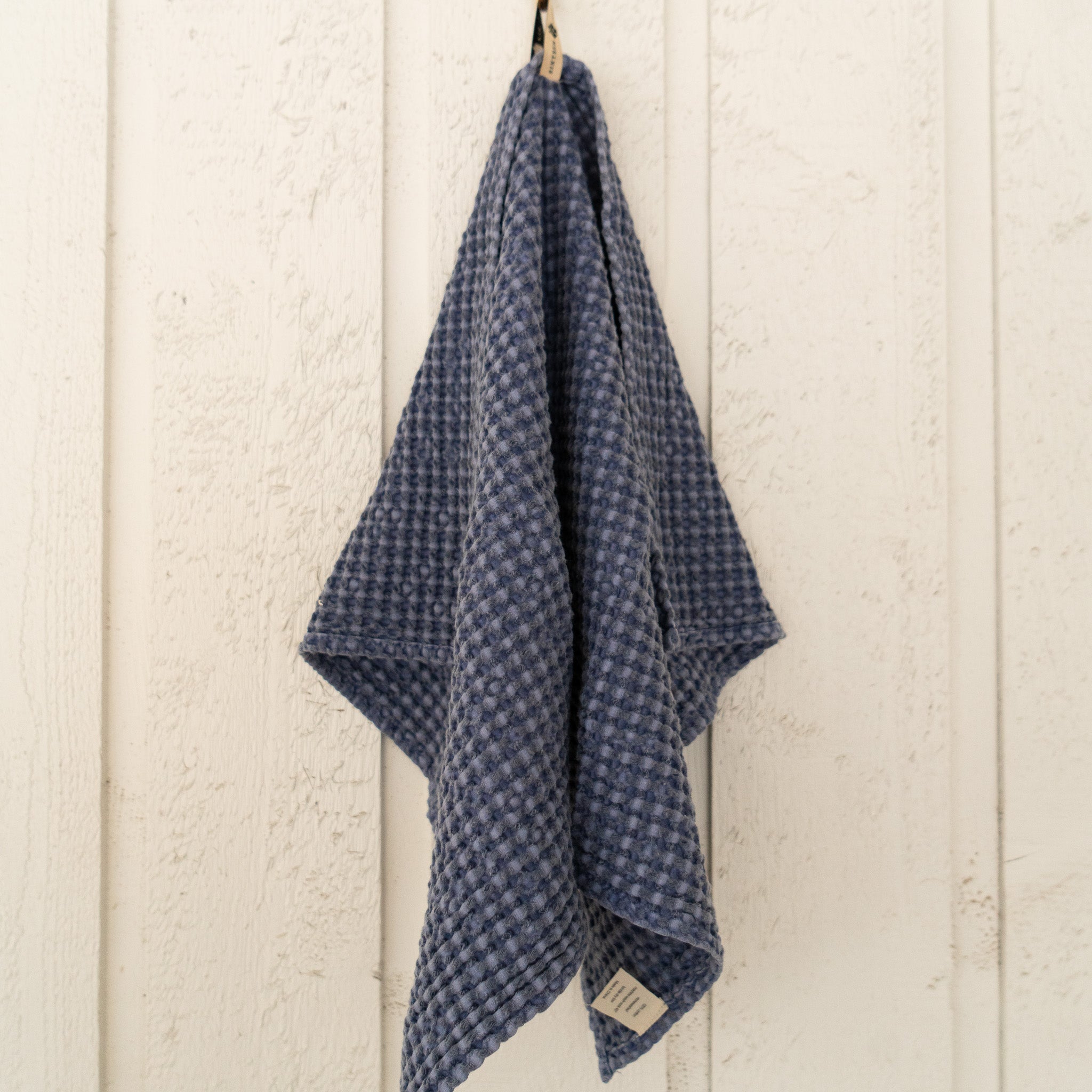 Cotton Waffle Stable Towel -Indigo - Equine Exchange Tack Shop
