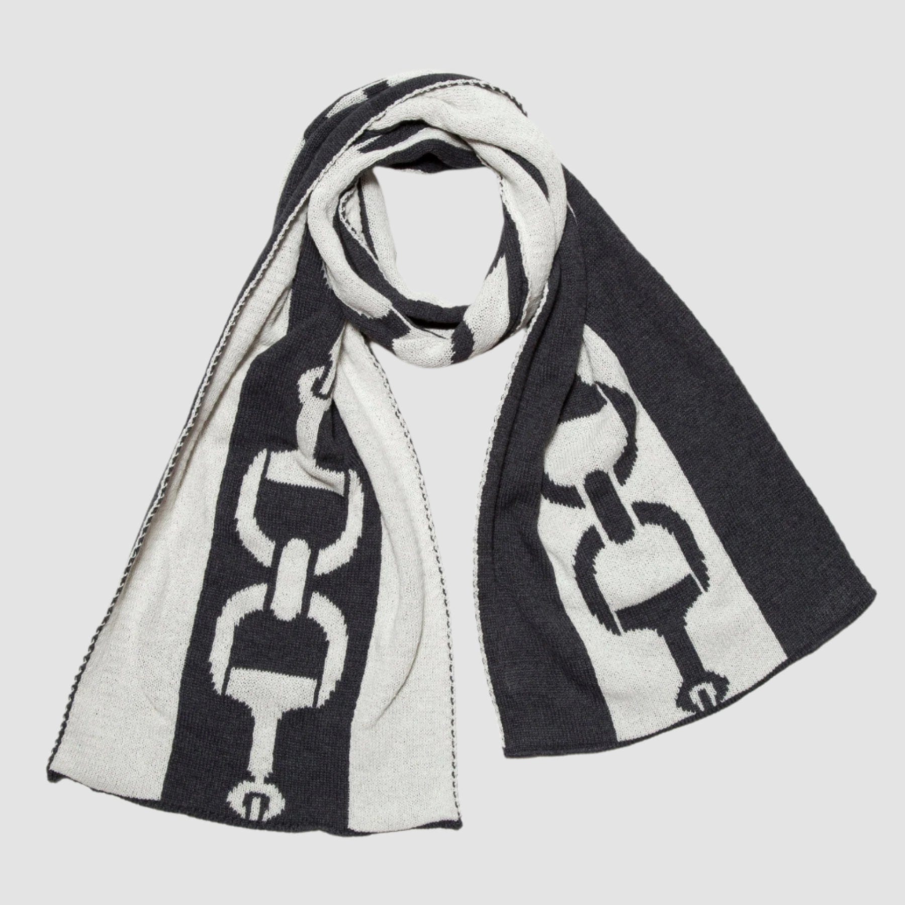 Snaffle Bit Striped Scarf  