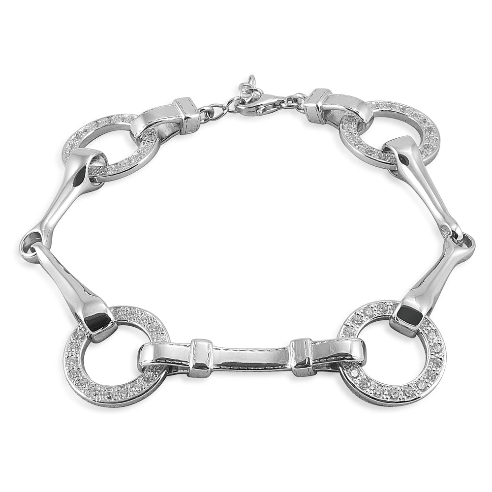 Kelly Herd Snaffle Bit Bracelet - Sterling Silver - Equine Exchange Tack Shop
