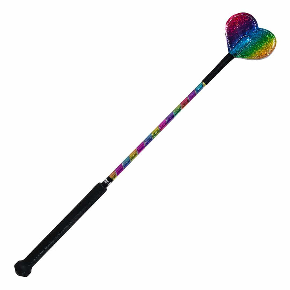 Snowbee Kids Rainbow Glitter Bat With Rainbow Glitter Heart - Equine Exchange Tack Shop