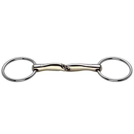 Herm Sprenger Novocontact Loose Ring Single J Sensogan - Equine Exchange Tack Shop