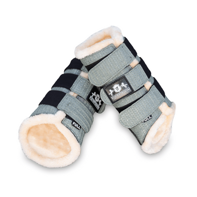 Teaparty Green Brushing Boots - Equine Exchange Tack Shop