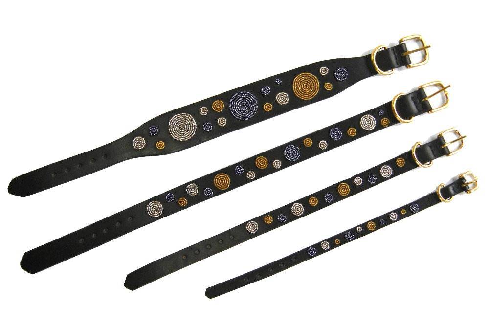 "Metallic Dots" Beaded Dog Collar - Equine Exchange Tack Shop