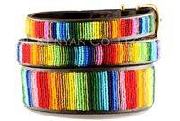 "Rainbow" Beaded Dog Collar - Equine Exchange Tack Shop