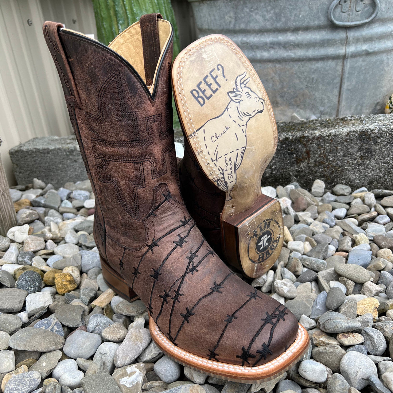 Tin Haul Don't Fence Me In Cowboy Boots - Equine Exchange Tack Shop
