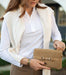 Wellington Suede Wristlet - Milk Chocolate  