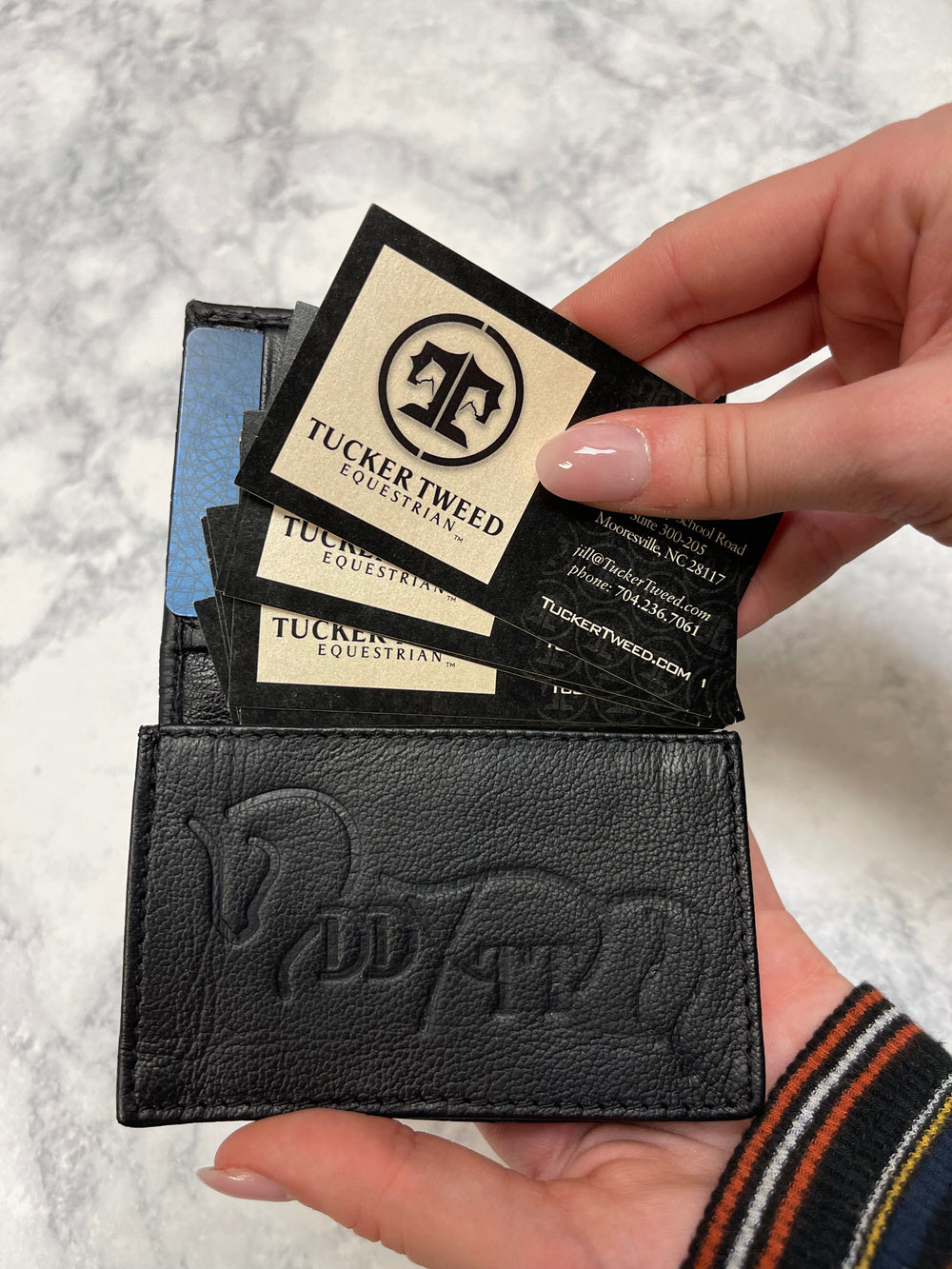 The Donadt Dressage x Tucker Tweed Collaboration Minimalist Wallet - Equine Exchange Tack Shop