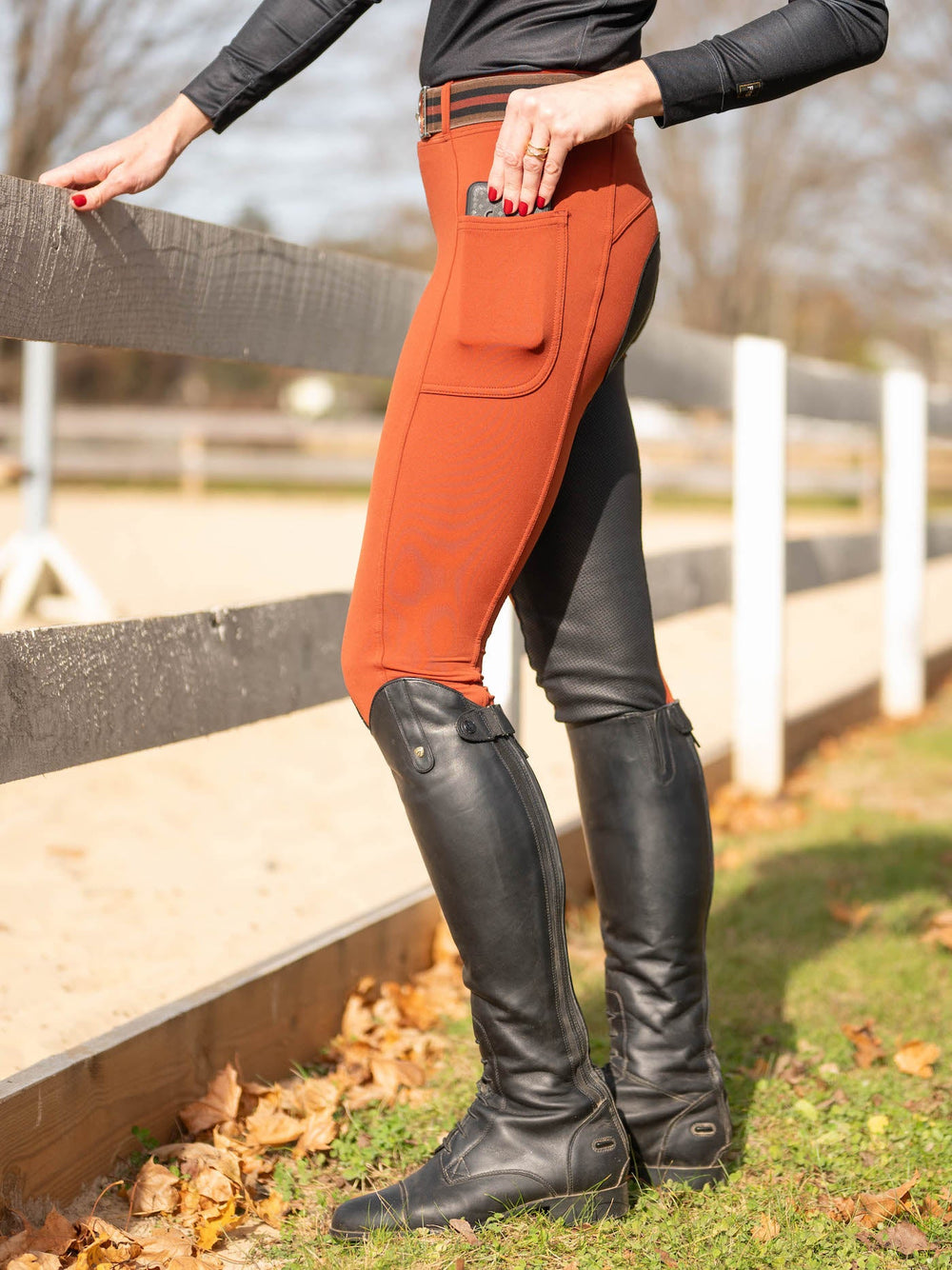 PerforMAX All Season Full Seat Pull On Breech w/2 Cargo Pockets - Equine Exchange Tack Shop