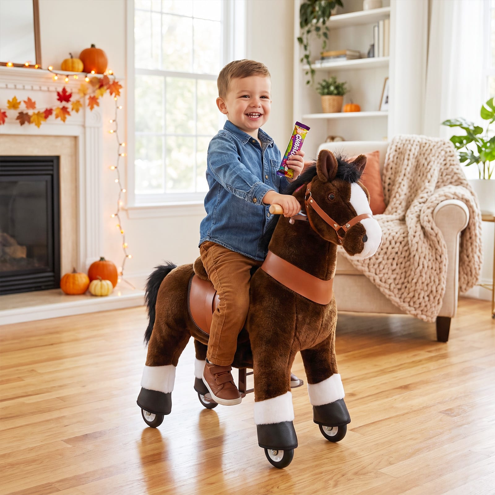 Model U® Horse Ride-On Toy Age 3–4 – Chocolate