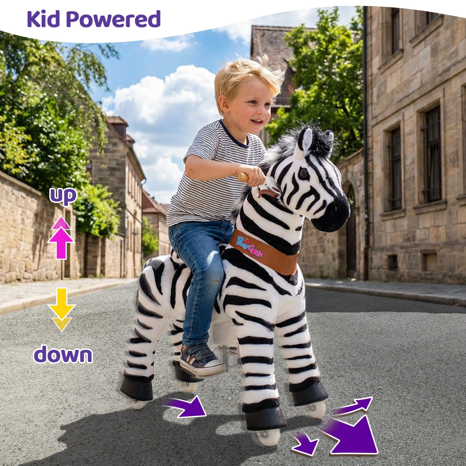 Zebra Ride-On Toy - Age 3–4
