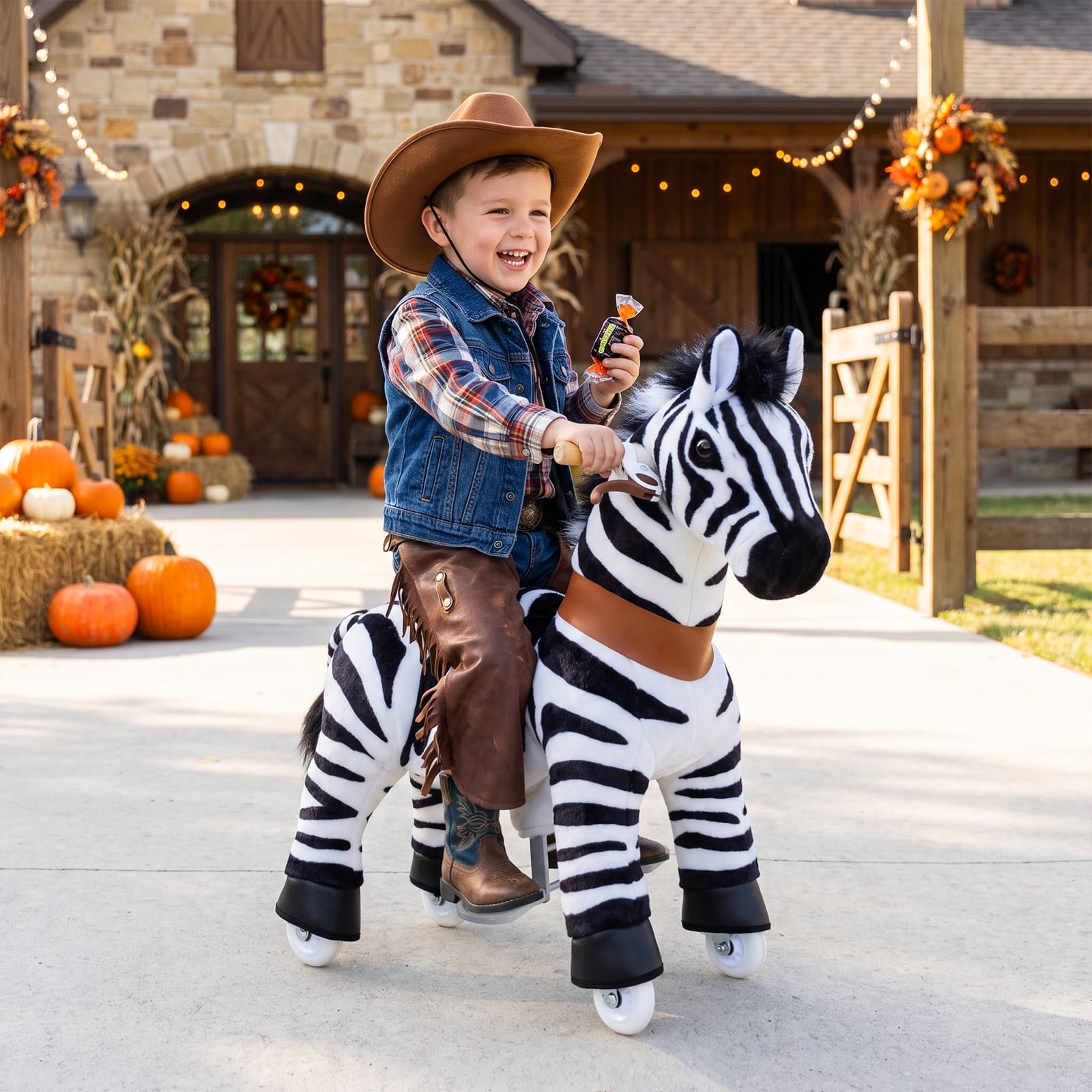 Zebra Ride-On Toy - Age 3–4