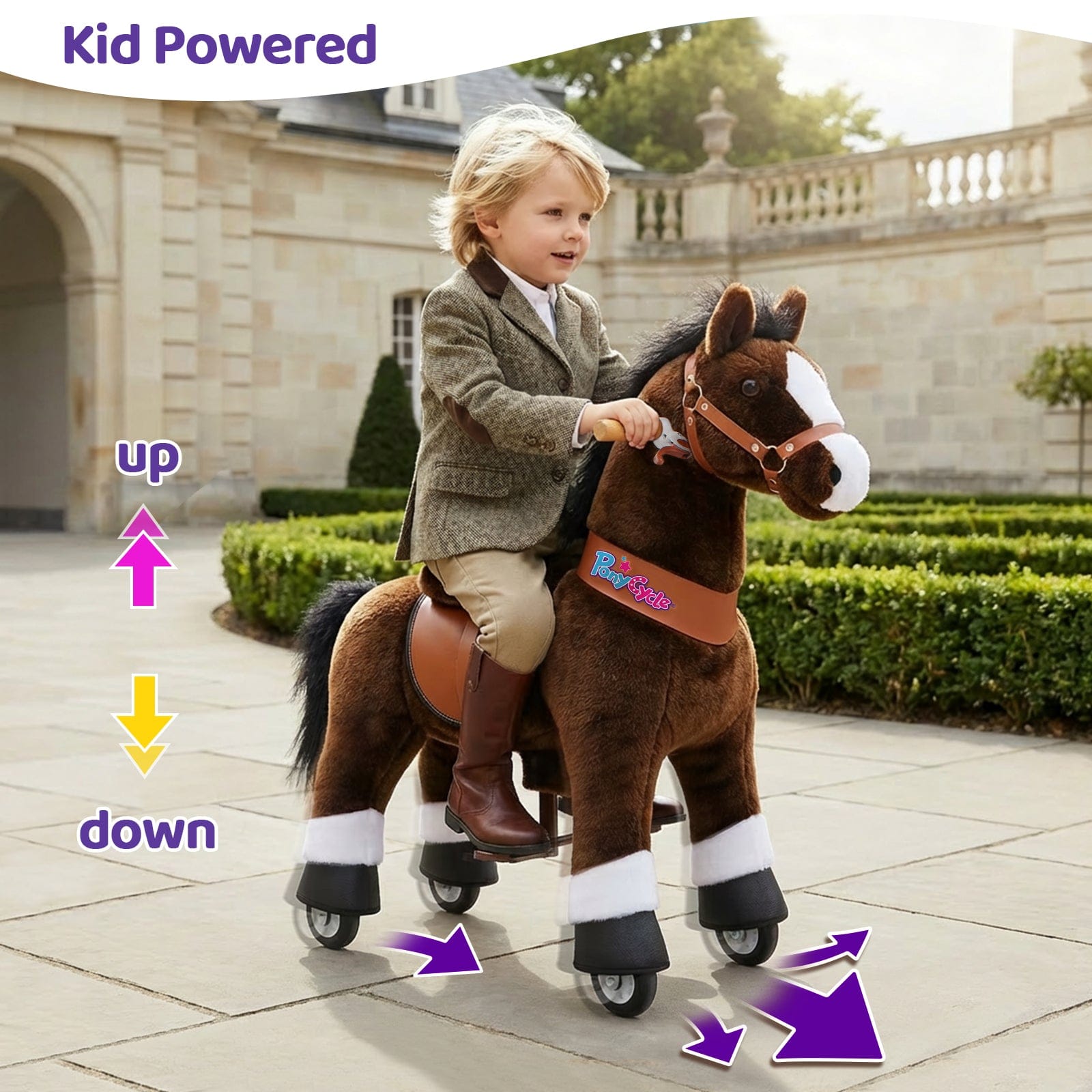 Chocolate Horse Ride-On Toy - Age 4–7  