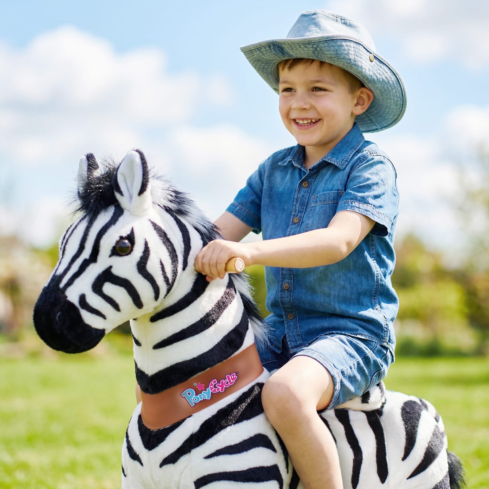 Zebra Ride-On Toy - Age 4–7