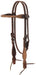 Weaver Canyon Rose Roughout Oiled Browband Headstall - Equine Exchange Tack Shop