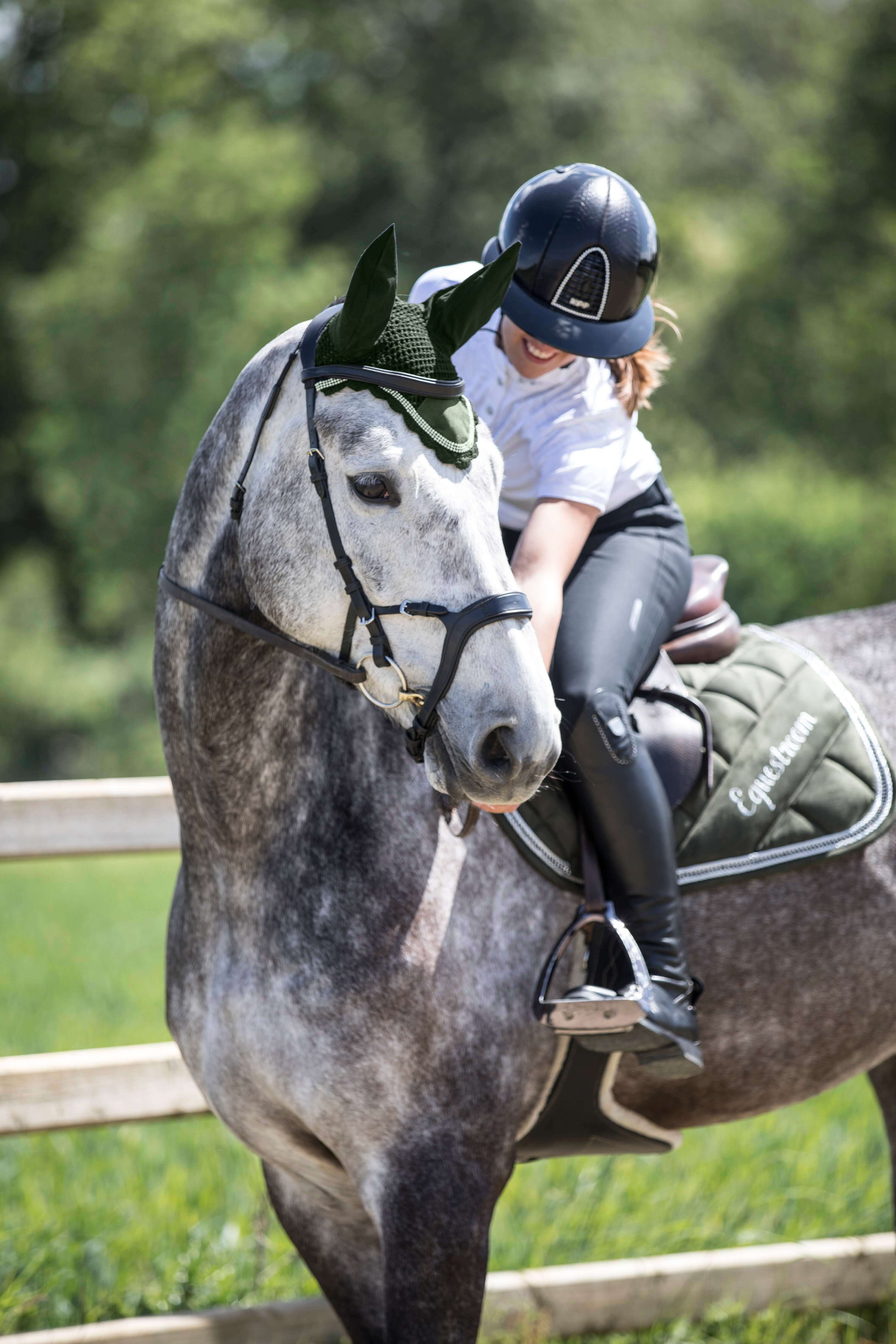 Sage Green Suede Saddle Pad Set - Equine Exchange Tack Shop