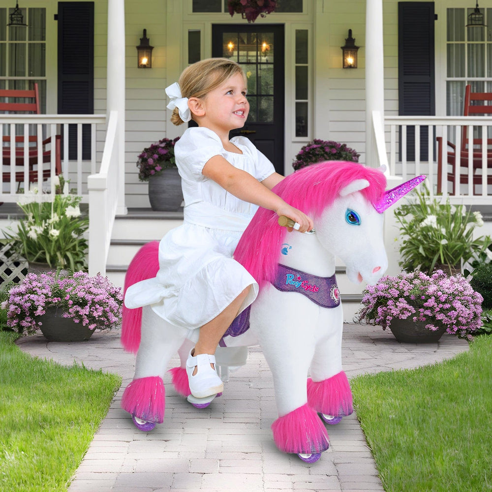 Model Y® Unicorn Ride-On Toy Age 3–4 – Pink/Purple  