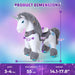 Model Y® Unicorn Ride-On Toy Age 3–4 – Grey  