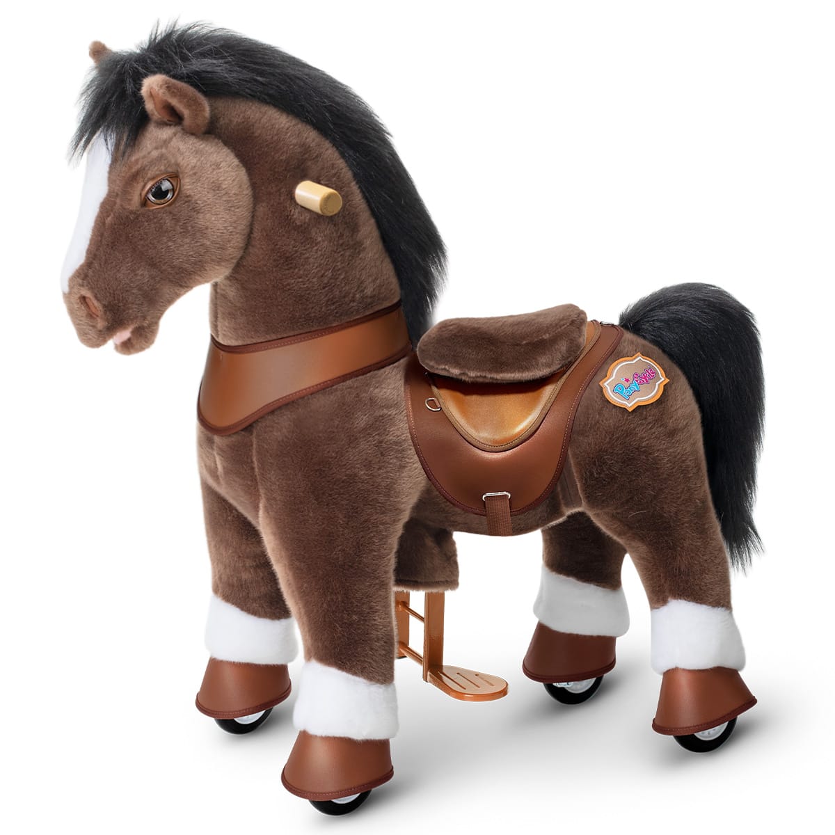 Chocolate Horse Ride-On Toy -  Age 3–4