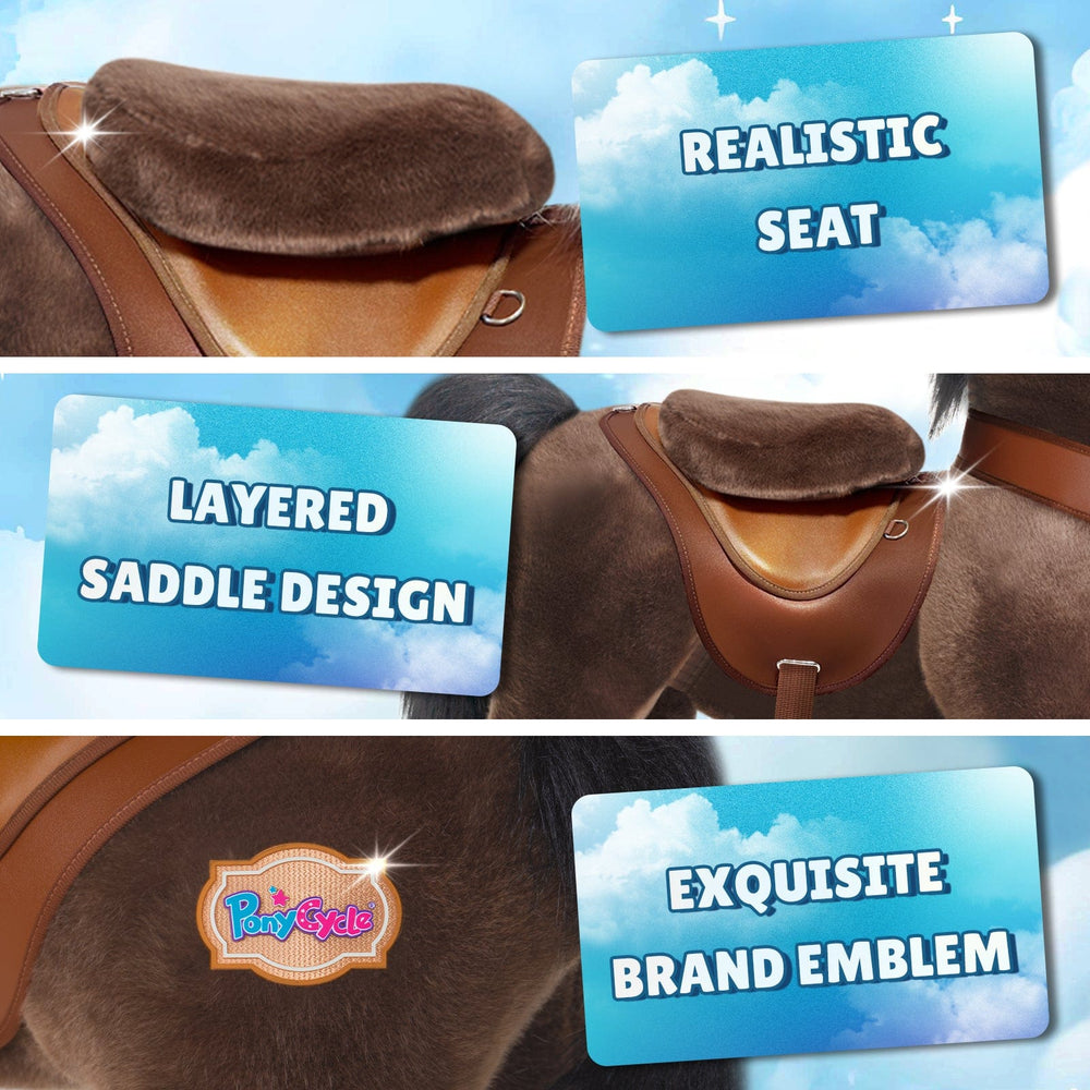 Chocolate Horse Ride-On Toy -  Age 3–4  