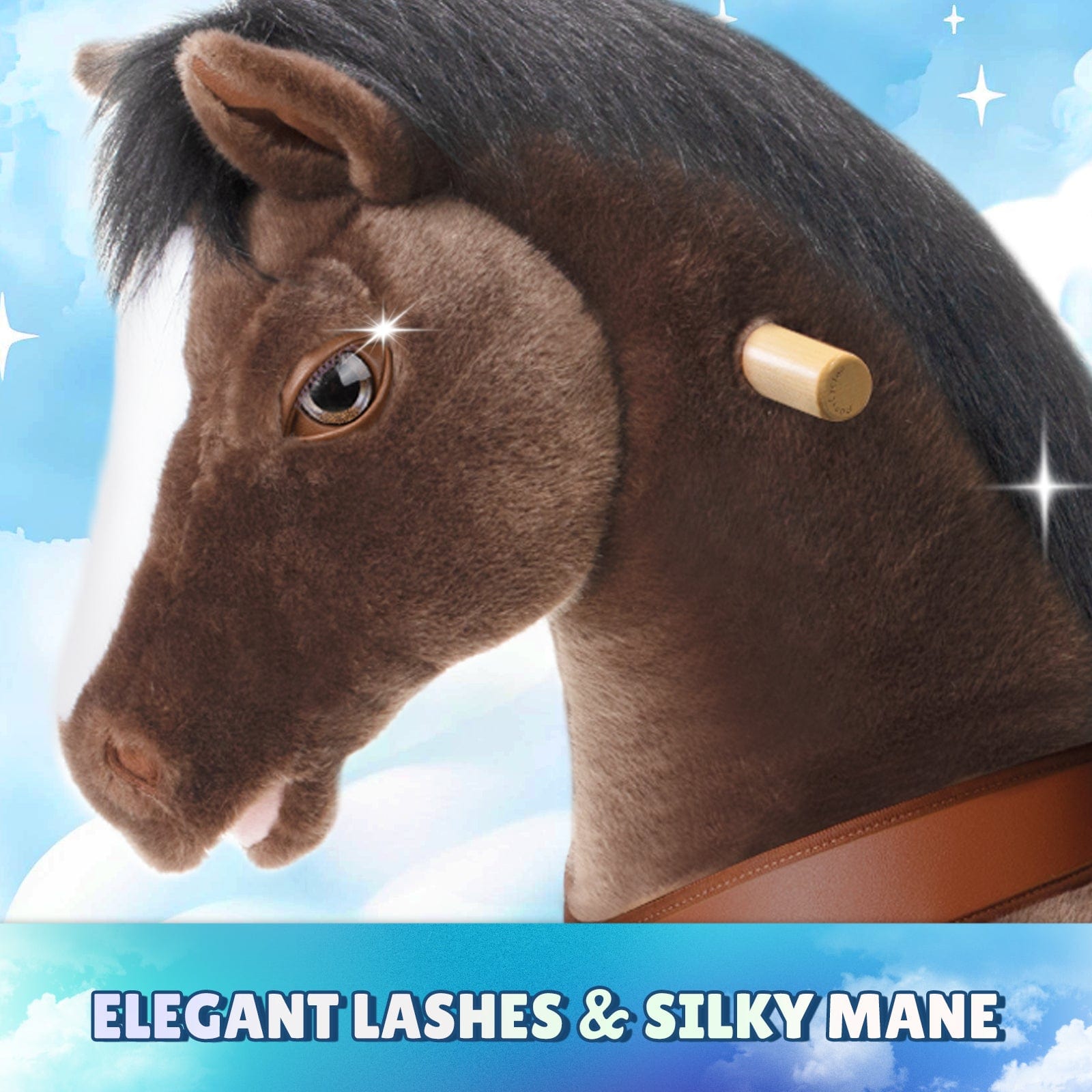 Chocolate Horse Ride-On Toy -  Age 3–4  