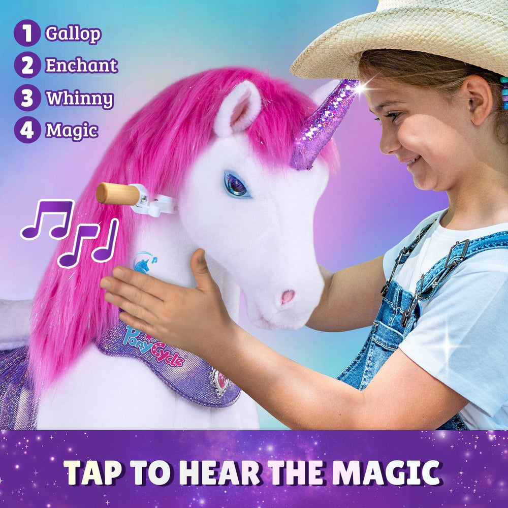 Model Y® Unicorn Ride-On Toy Age 3–4 – Pink/Purple  