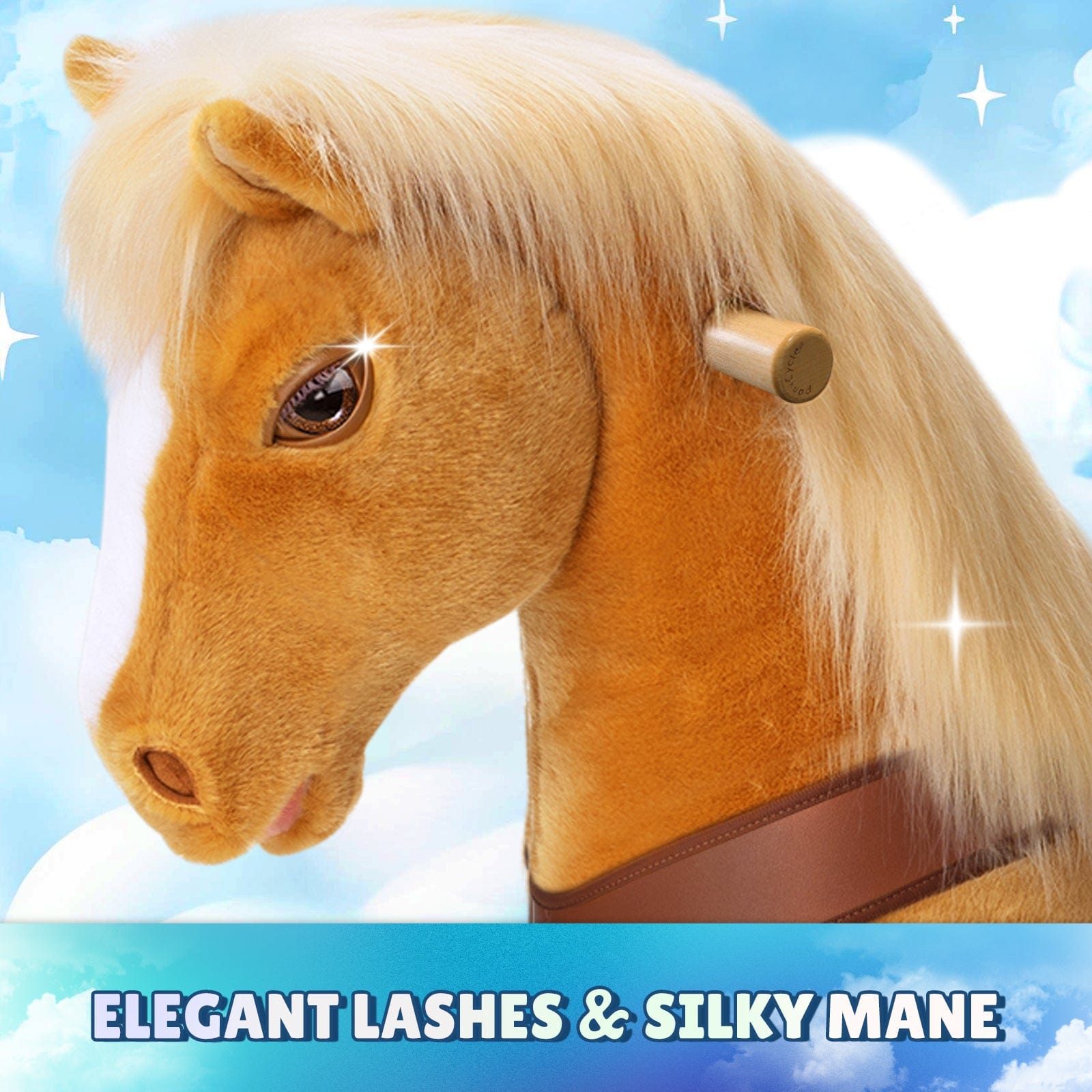 Model Y® Horse Ride-On Toy Age 4–7 – Light Brown  