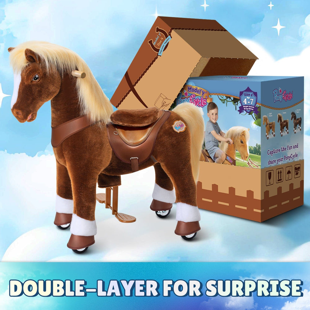 Model Y® Horse Ride-On Toy Age 4–7 – Brown  