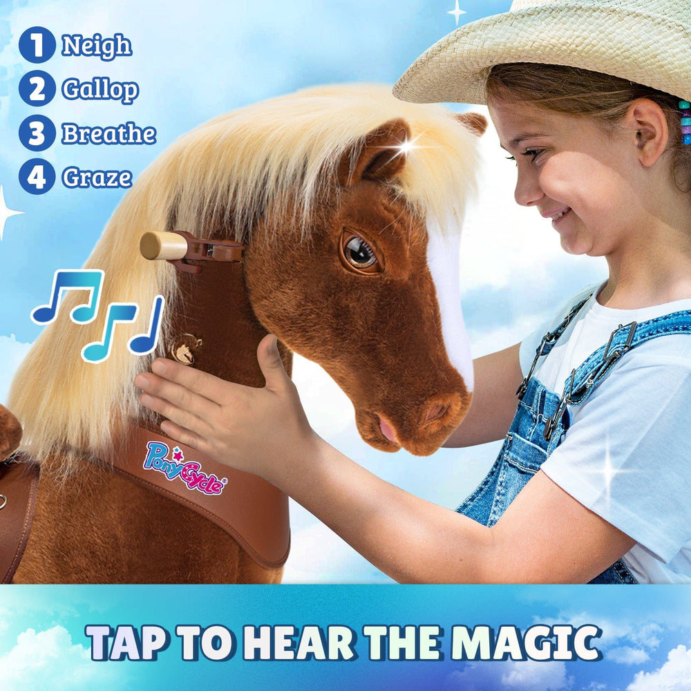 Brown Horse Ride-On Toy - Age 3–4  