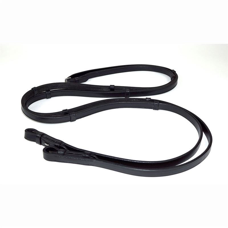Nunn Finer Grand Prix Rubber Lined Reins With Stops