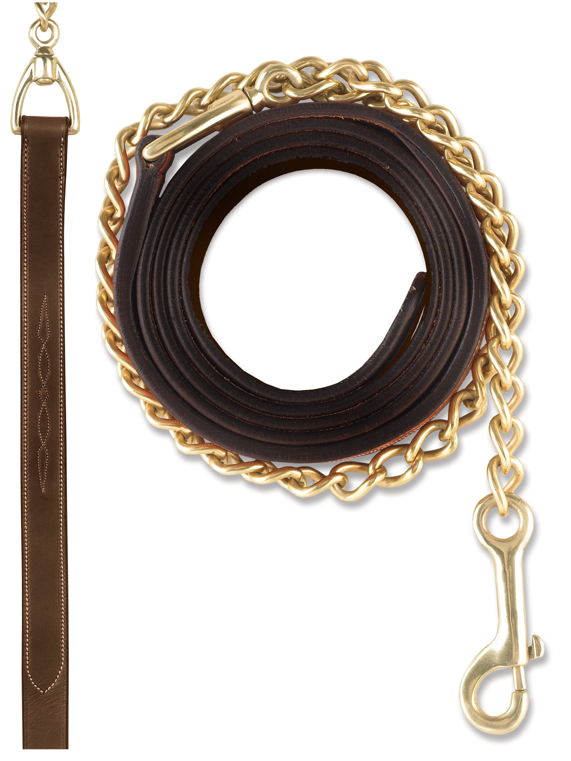 Ovation Fancy Stitch Leather Lead — Equine Exchange Tack Shop